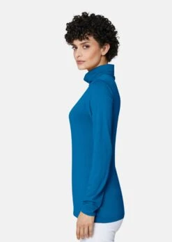 Longsleeve Mit Rollkragen Seeblau -Madeleine Mode 7570d01818d3b6079dd65ea57c341fad