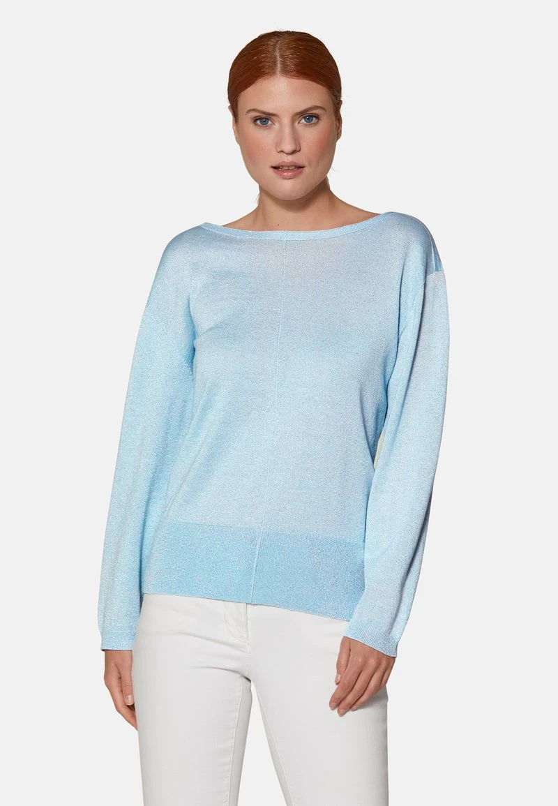 Strickpullover - Himmelblau Silberfarben 3 Strickpullover - Himmelblau Silberfarben