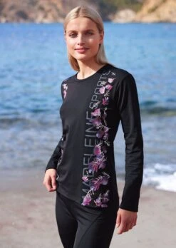 Sweatshirt Schwarz / Multicolor -Madeleine Mode 76ea10d0b53591921b4d23bb7a774741