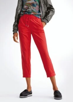 Verkürzte Jogg-Pants Salsarot -Madeleine Mode 77ca404ff181d0866dfeacd93cfa151d