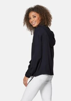 Kapuzenbluse Mit Langen Ärmeln Marine -Madeleine Mode 780eae3cc5fd2badaee237dbb04033a1