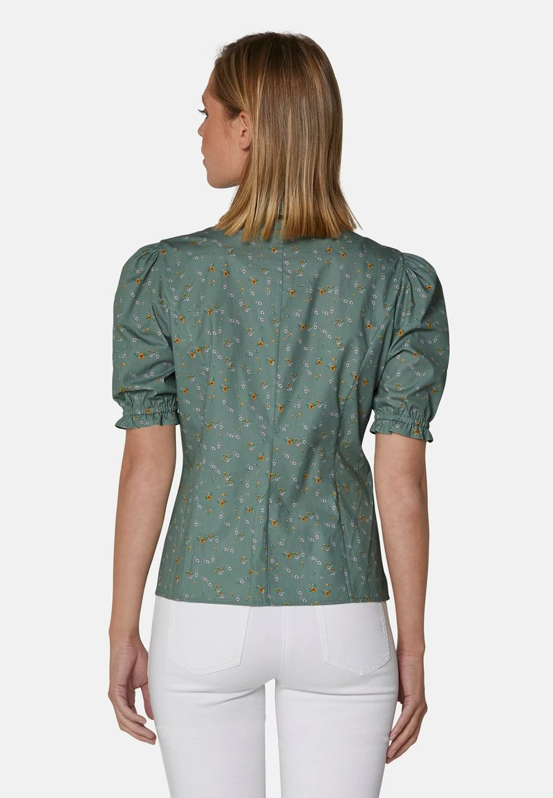MIT MILLES-FLEURS-PRINT UND KURZEN PUFFÄRMELN - Hemdbluse - Light Green 5 MIT MILLES-FLEURS-PRINT UND KURZEN PUFFÄRMELN - Hemdbluse - Light Green – Bild 3