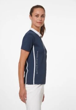 MIT LOGO-SCHRIFTZUG AUS GLITZERSTEINCHEN - Poloshirt - Nachtblau/weiß -Madeleine Mode 7aedbc9a801b440393e8a4e24a5ace87
