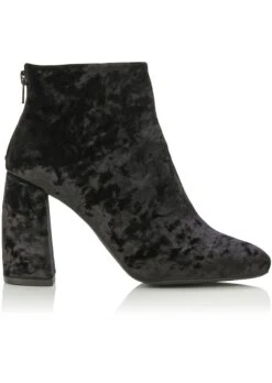 Samtstiefelette Schwarz -Madeleine Mode 7cb34fd94fa82f251060f04473187de6