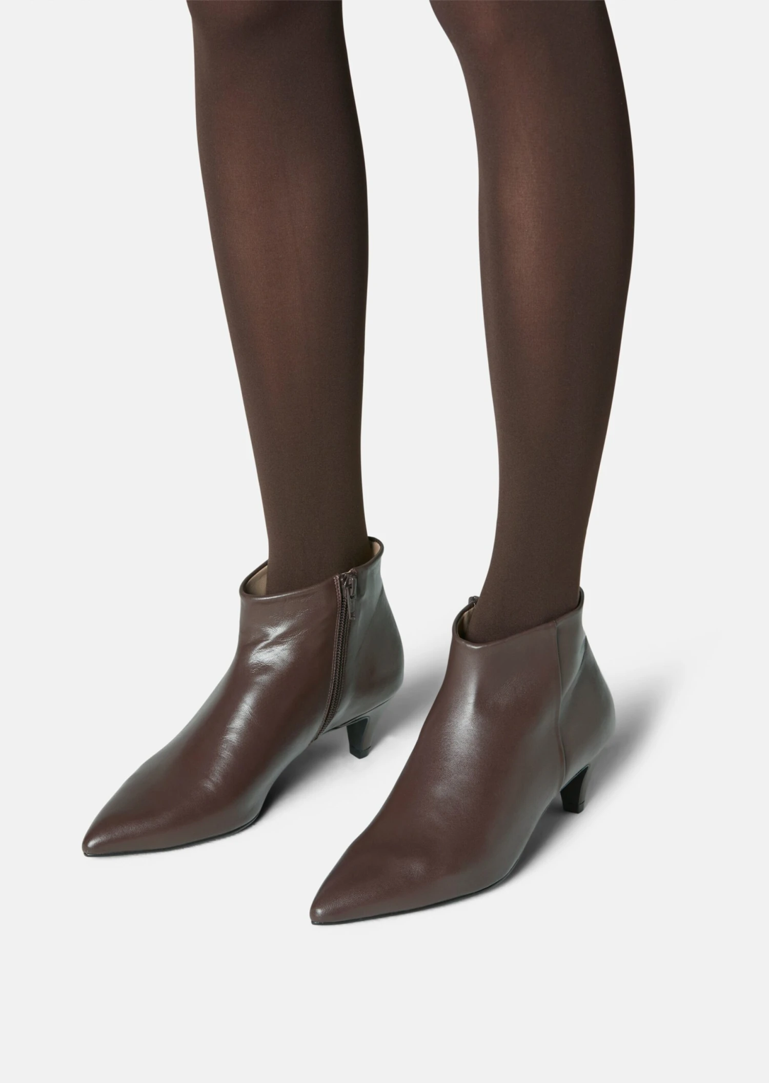 Schlichte Stiefeletten Mocca 3 Schlichte Stiefeletten Mocca