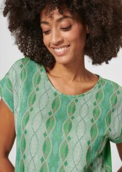 Gemustertes Shirt Dschungelgrün / Multicolor -Madeleine Mode 7d095aaca1cd77fb7eaaea5019c21bcc