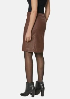 Beschichteter Rock Braun -Madeleine Mode 7d3170ef5802af7ac7d5614f8efead4b