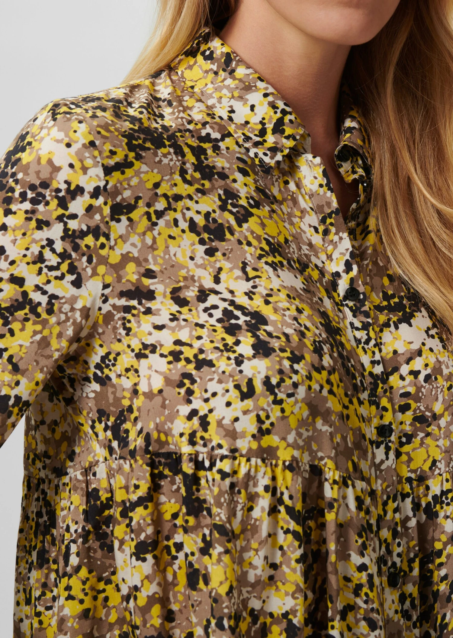 Hemd Zitronengelb / Weiß 7 Hemd Zitronengelb / Weiß – Bild 5