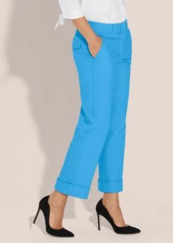 Hose In 7/8-Länge Blau -Madeleine Mode 7db003939265082e85e57905b52a8a50