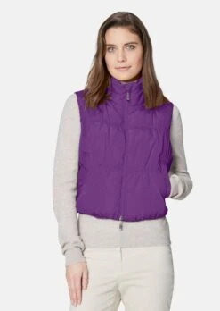Wärmend Wattierte Steppweste Viola