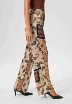 GEMUSTERTE - Stoffhose - Champagner/multicolor -Madeleine Mode 7e787c50c9084e3ea9f01ec81aa5f183