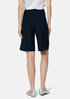 Highwaist-Bermuda Mit Leinen-Anteil Marine -Madeleine Mode 7f5f687657629a68f708089085efe023