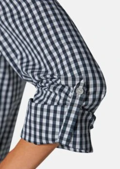 Ausgestelltes Longhemd Mit Vichy-Karo Schwarz / Weiß -Madeleine Mode 8087a861f04cea2f1a5bc5ed07c2e16c