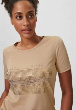MIT M SPORTS-LOGO UND GLITZERSTEINCHEN - T-Shirt Print - Platinfarben -Madeleine Mode 81479f94bc6643c4a965503402f0c3a1