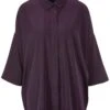 Weites Hemd Mit 3/4-Ärmeln Violett -Madeleine Mode 85b359205ece330ea08ca4b8aa91771c