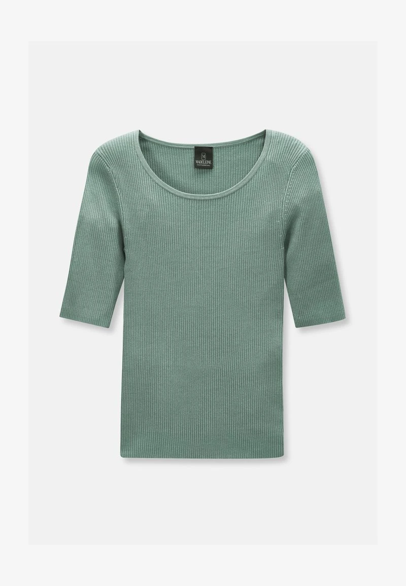 Mit Kurzen Ärmeln - T-Shirt Basic - Eiswasserblau 8 Mit Kurzen Ärmeln - T-Shirt Basic - Eiswasserblau – Bild 6