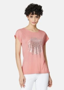 Shirt Mit Mandala-Print Lachsrosa