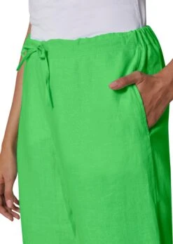 Weite Leinenhose Maigrün -Madeleine Mode 87dcce23618a982264bd2b6a92def75d