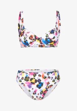 MIT ABSTRAKTEM PRINT - Bikini - Weiß Multicolor -Madeleine Mode 8801baba1f524aa78d567ba0aed2cb36