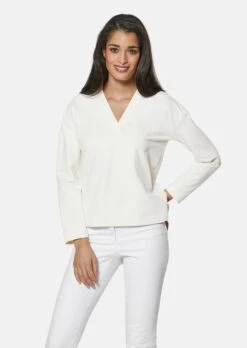 TALBOT RUNHOF X MADELEINE Weites Sweatshirt Wollweiß