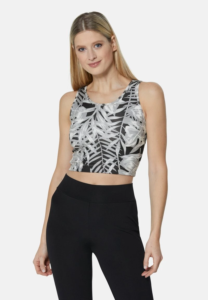 MIT BLÄTTERPRINT - Bustier - Schwarz Eisgrau Multicolor 3 MIT BLÄTTERPRINT - Bustier - Schwarz Eisgrau Multicolor