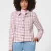 Tweedjacke Mit Hemdkragen Eisrose / Multicolor -Madeleine Mode 893fa934ba10543fe895a084eb919307