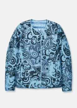 Wendejacke Mit Paisleydruck Dunkelblau / Rauchblau -Madeleine Mode 8bd24c34b5cfae22ffb048aec5901772