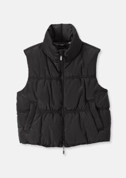 Wärmend Wattierte Steppweste Schwarz -Madeleine Mode 8d9fe696197a8a20e50f0bb6dba676a2