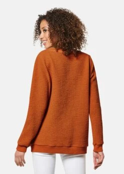Sweatshirt Mit Kordeln Sattelbraun -Madeleine Mode 8f2d066e4a73454404b90cf40dd60a10