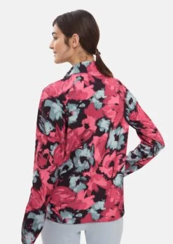 Sportive Jacke Mit Blumenprint Eisrose / Multicolor -Madeleine Mode 90cc85f2b65542b4842c9467d9e7230c