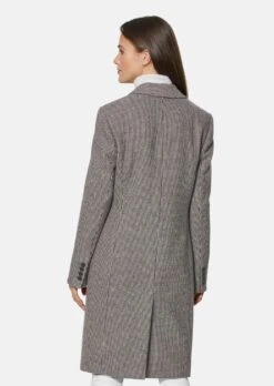 Schlanker Kurzmantel Aus Edlem Wolltuch Taupe / Multicolor -Madeleine Mode 91c5ac09a2fa976b4ede6a03389be5a7