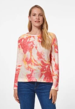 AUS PAILLETTENGARN - Strickpullover - Korallenrosa Multicolor