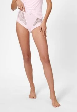 HOHER TAILLEN MIT INSATZ - Slip - Zartrose