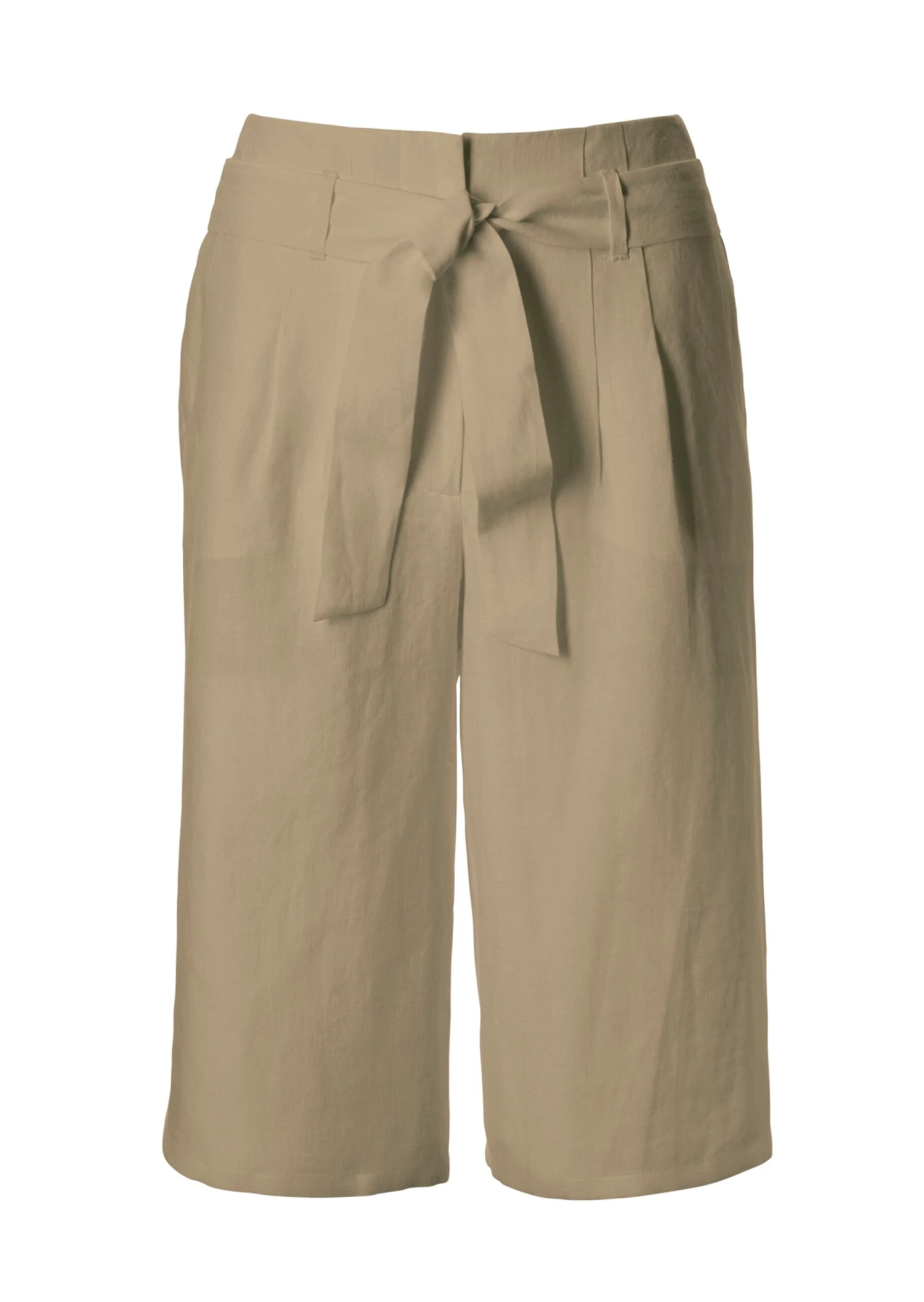 Highwaist-Bermudas Aus Leinen Natur 8 Highwaist-Bermudas Aus Leinen Natur – Bild 6