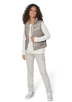 Kurze Steppweste Macchiato -Madeleine Mode 971127787fc47c05fe5bf9f0bd1bf752