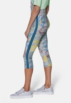 MIT FLORALEM PRINT - Leggings - Hosen - Wasserblau Multicolor -Madeleine Mode 992b03e098f74dec981cb49f8f612ae0
