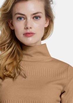 Rippenshirt Mit Kurzen Ärmeln Muskatbraun -Madeleine Mode 9a097d77658b668d9540ab7ff56032b1