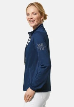 MIT ZIERPLÄTTCHEN UND M LOGO - Leichte Jacke - Nachtblau -Madeleine Mode 9aa4d91cde3a46d3b86254dc62dffe5f