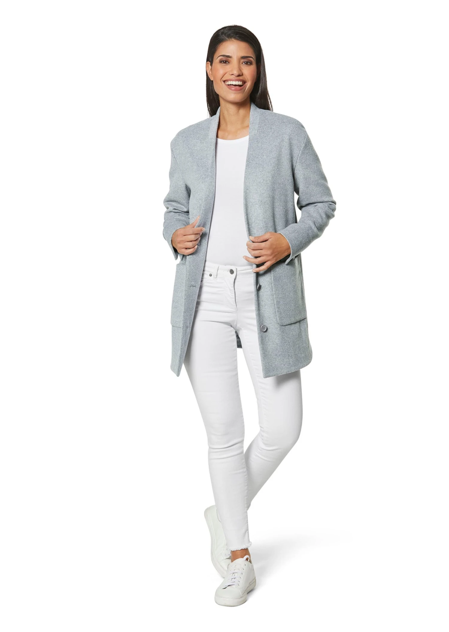 Jacke Grau / Melange 4 Jacke Grau / Melange – Bild 2