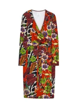 Kleid Blutorange / Multicolor -Madeleine Mode 9daa9b57c19bcc813be3e4e1db486875