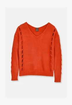 MIT CUTOUTS UND VAUSSCHNITT - Strickpullover - Papaya -Madeleine Mode 9dc4b0c1ac5d427688e8a8c984f20671