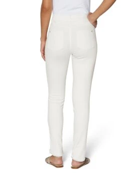 Schlanke Jeans Mit Fransensaum Wollweiß -Madeleine Mode a0843040ae8f1a967781512e4d032582