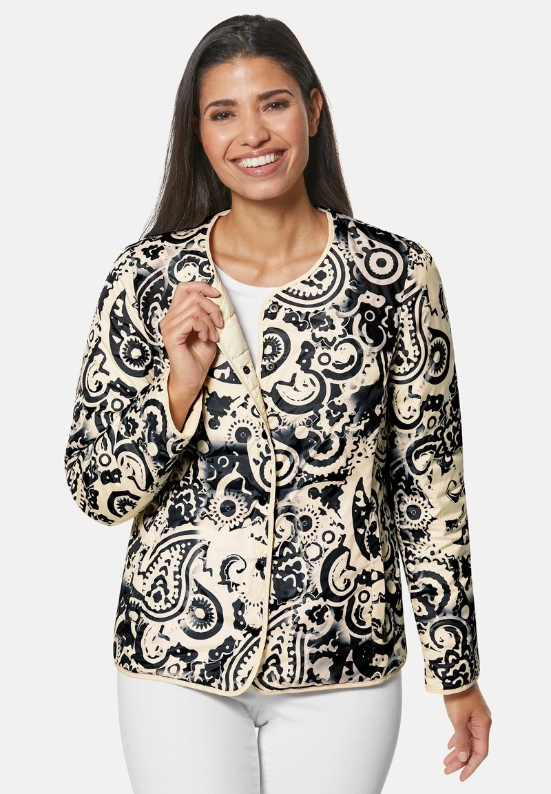 WENDE MIT PAISLEYDRUCK - Daunenjacke - Champagner Schwarz 3 WENDE MIT PAISLEYDRUCK - Daunenjacke - Champagner Schwarz