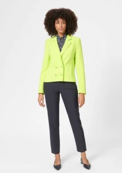 Blazer In Trendiger Boxy-Form Limonengrün