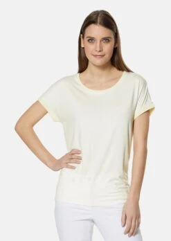 Shirt Mit Edlen Glitzerakzenten Wollweiß