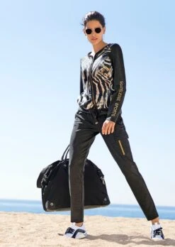 Jacke Mit Abstraktem Animalprint Anthrazit / Melange / Multicolor -Madeleine Mode a4fb8dbd252de1649e669f4af5802481