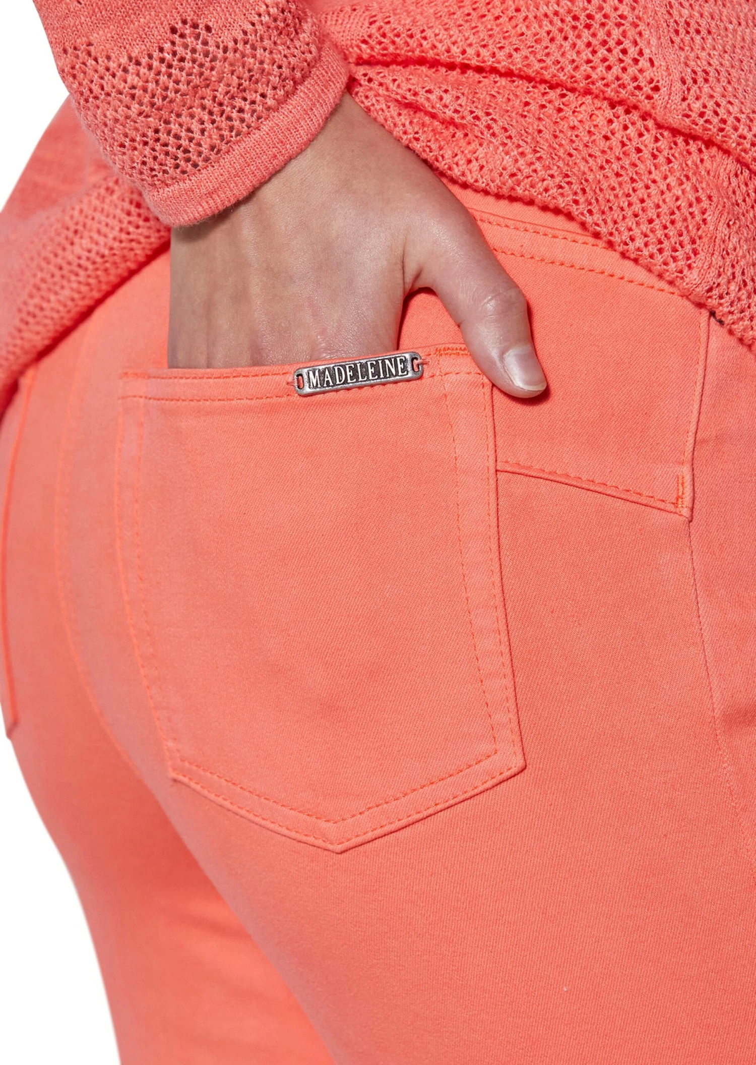 Jeans Mit Feinem Fransensaum Koralle 7 Jeans Mit Feinem Fransensaum Koralle – Bild 5