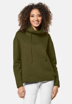 MIT STEHKRAGEN - Sweatshirt - Khaki