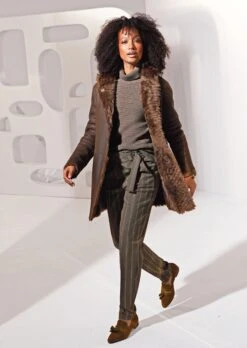 Merinolamm-Jacke Zum Wenden, Innen Nappiert Espresso -Madeleine Mode a7203fead0c03f6d706e51263a75f592