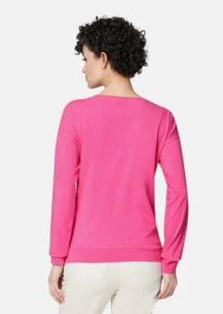 Sweatshirt Mit Dekorativem Flower Print Pink -Madeleine Mode a793c4338b3be93c5fdf96f8da6d0dce